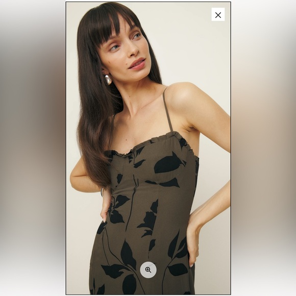 Reformation Aiko Elegant Black Floral Dress - Picture 2 of 3